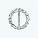 Round Rhinestone Buckle-Pack of 12
