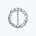 Round Rhinestone Buckle-Pack of 12