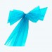Organza Chair Sash Aqua-Pack of 6