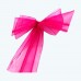  Organza Chair Sash Fuchsia-Pack of 6