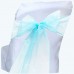 Organza Chair Sash Blue-Pack of 6