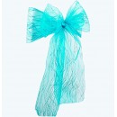 Organza Glitter Chair Sash Aqua-Pack of 6 Organza Glitter Chair Sash Aqua-Pack of 6