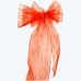 Organza Glitter Chair Sash Coral-Pack of 6