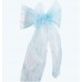 Organza Glitter Chair Sash Blue -Pack of 6