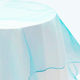 Organza Overlay Turquoise-Pack of 1