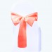 Satin Chair Sash Coral-Pack of 6 Satin Chair Sash Coral-Pack of 6