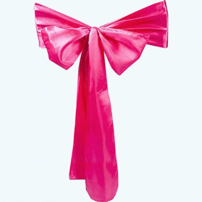 Satin Chair Sash Fuchsia-Pack of 6 Satin Chair Sash Fuchsia-Pack of 6