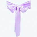 Satin Chair Sash Lavender-Pack of 6