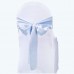 Satin Chair Sash Light Blue-Pack of 6
