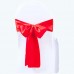 Satin Chair Sash Red-Pack of 6