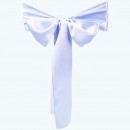 Satin Chair Sash Silver-Pack of 6