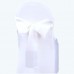 Satin Chair Sash White-pack of 6