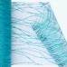 Glitter Striped Organza Roll | 6" x 25y | Aqua