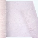 Glitter Striped Organza Roll | 6" x 25y | Ivory