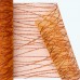 Glitter Striped Organza Roll | 6" x 25y | Orange