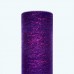 Glitter Striped Organza Roll | 6" x 25y | Purple