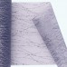 Glitter Striped Organza Roll | 6" x 25y | Silver