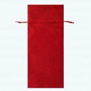 Burlap Bottle Pouch Red-Pack of 6