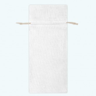 Burlap Bottle Pouch White-Pack of 6 Burlap Bottle Pouch White-Pack of 6