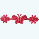 Butterfly & Flower Ribbon | Fuchsia