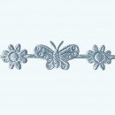 Butterfly & Flower Ribbon | Light Blue
