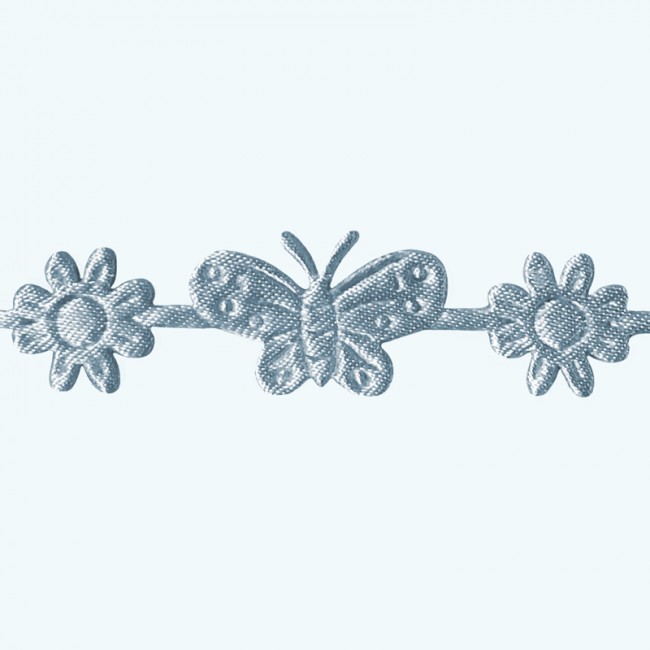 Butterfly & Flower Ribbon | Light Blue