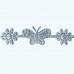 Butterfly & Flower Ribbon | Light Blue