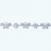 Butterfly & Flower Ribbon | White
