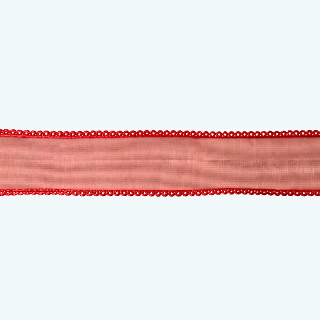 Organza Ribbon 7/8", 5/8", 3/8" | Red