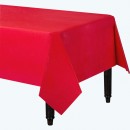 Plastic Rectangle Table Cloth Red-Pack of 3