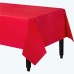 Plastic Rectangle Table Cloth Red-Pack of 3
