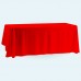 Plastic Rectangle Table Cloth Red-Pack of 3
