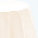 Polyester Round Table Cloth Ivory-Pack of 1