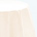 Polyester Round Table Cloth Ivory-Pack of 1