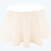 Polyester Round Table Cloth Ivory-Pack of 1