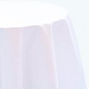 Polyester Round Table Cloth White-Pack of 1