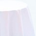 Polyester Round Table Cloth White-Pack of 1