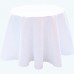 Polyester Round Table Cloth White-Pack of 1