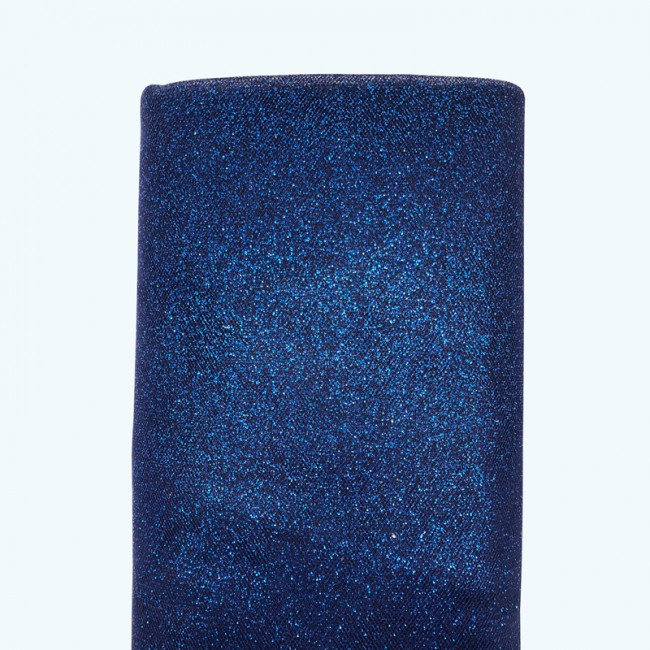 Glitter Tulle Bolt | 54" x 10y | Royal Blue
