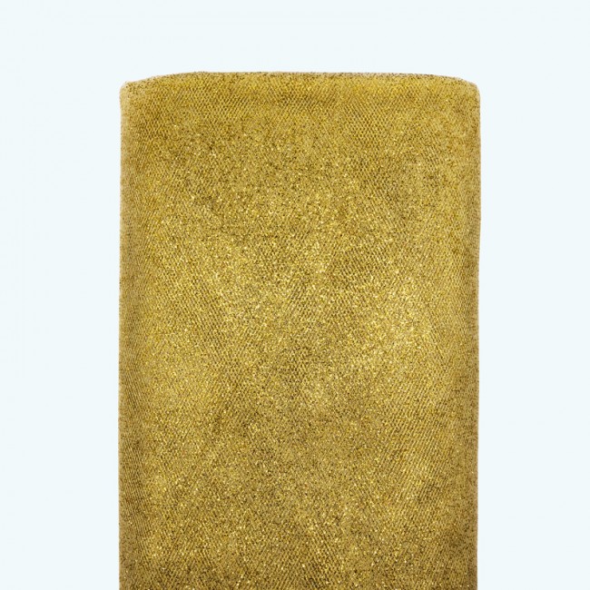 Glitter Tulle Bolt | 54" x 10y | Yellow