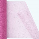 Glitter Tulle Roll | 6" x 25y | Pink