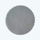 Tulle Circle Silver-Pack of 25