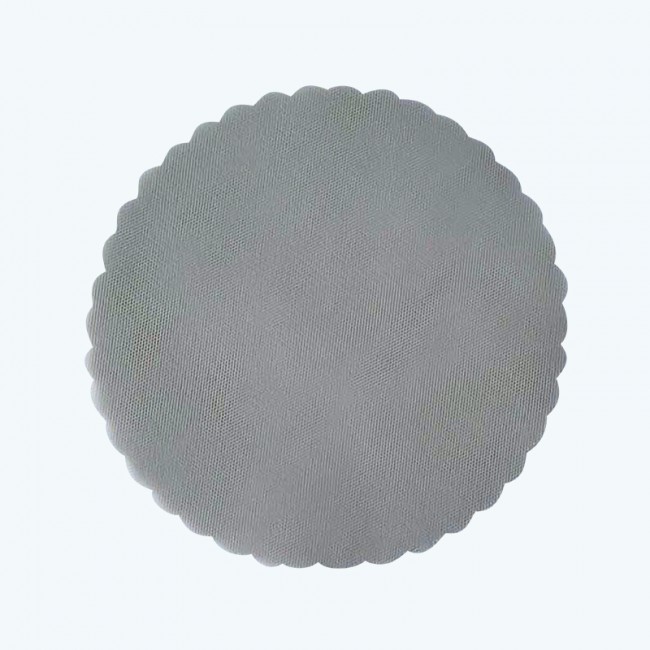 Tulle Circle Silver-Pack of 25