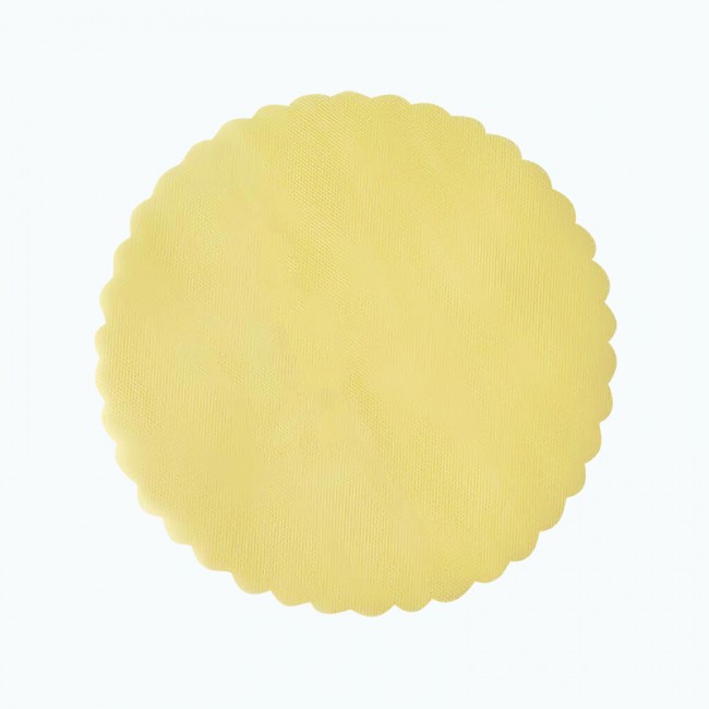 Tulle Circle Yellow-Pack of 25
